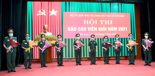 Bộ tư lệnh Bảo vệ Lăng Chủ tịch Hồ Chí Minh tổ chức Hội thi báo cáo viên giỏi năm 2021